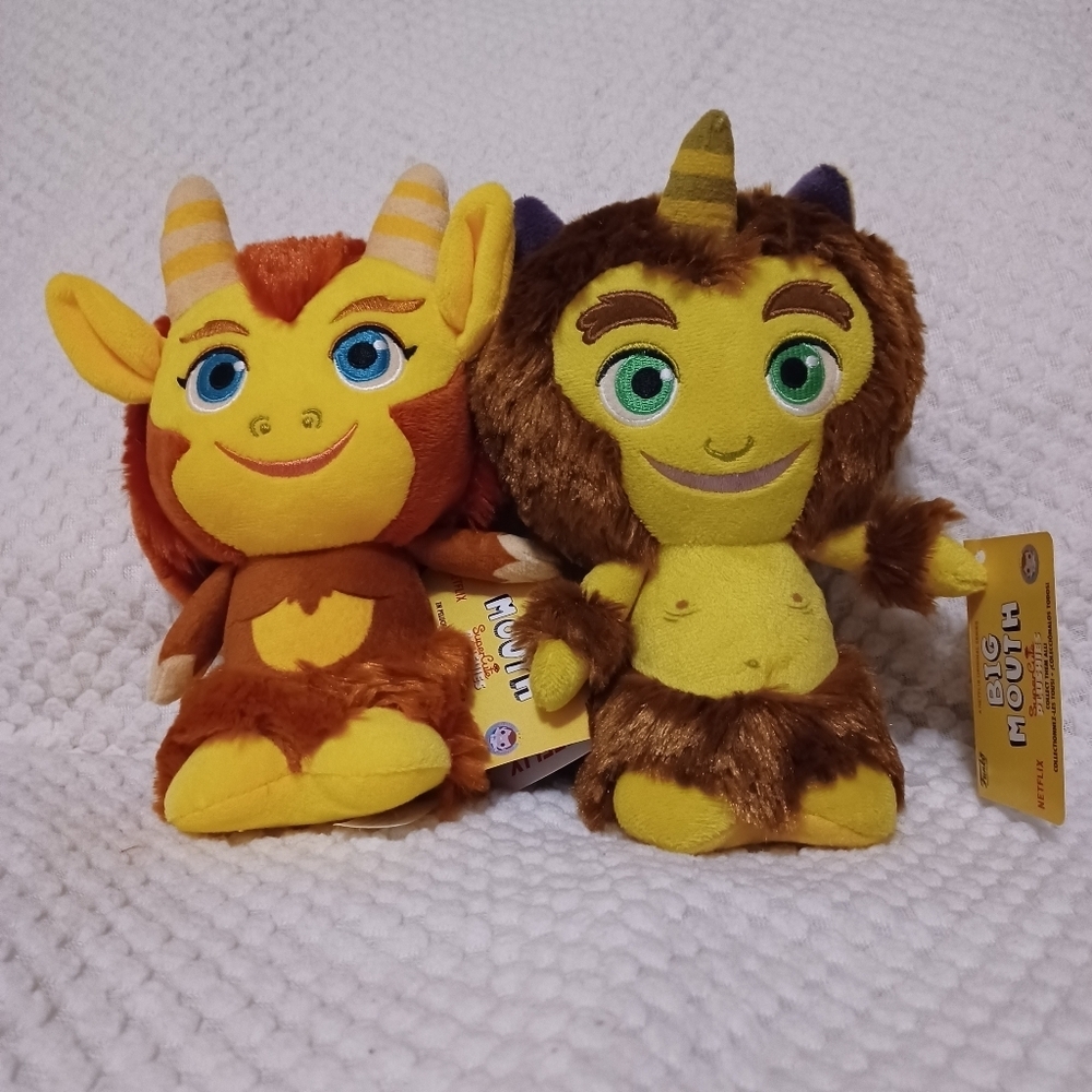 Netflix Hormone Monster pushie set male and female Hormones NWT originals Funko